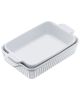 Ceramic Baking Dish, 7" x 11", Bakeware Set of 2, Rectangular Casserole Dish Set, Baking Pans with Handles, Oven Secure, Lasagna Pans Deep for Cooking