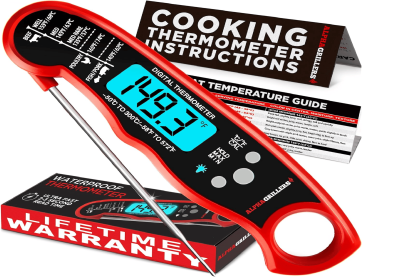Meat Thermometer Digital – Instant Read Food Thermometer for Cooking & Grilling – Professional Kitchen Gift for Men, Dad & Mom