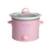 3.5QT Portable Manual Slow Cooker with Dishwasher-Safe Pot, Pink