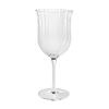 Colette 13-Ounce Scalloped White Wine Glass, Clear