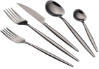 20 Piece Luxury Silverware Set for 4 Black Mirror-Polished 18/10 Stainless Steel Heavy Flatware Set Modern Cutlery Set Knife/Fork/Spoon with Gifts for
