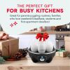 Rapid Egg Cooker: 7 Egg Capacity Electric Egg Cooker for Hard Boiled Eggs, Poached Eggs, Scrambled Eggs, or Omelets.