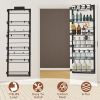 6-Tier Over the Door Pantry Organizer, Large Metal Door Spice Rack