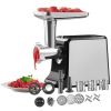 Meat Grinder, 3 Lbs/Min Capacity Electric Meat Grinders with Blade, Grinding Plate, Sausage Maker, Kubbe Kit, Burger Press, Chopper Attachment