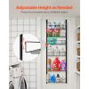 Over the Door Pantry Organizer, 6-Tier Pantry Organization and Storage, Heavy-Duty Steel Hanging Spice Rack, Adjustable Wall Seasoning Shelves