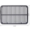 Camping Stove Oval Cast Iron Grill Outdoor, Portable Charcoal Grill and Tabletop Cast Iron Skillet - 100% Cast Iron, Durable, Small Charcoal Grill