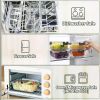 74.7oz(9.2 cup), 40.9oz(5 cup) 19.3oz(2.4 cup) Extra Large Glass Food Storage Containers Set with Lids