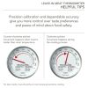 Leave-in Meat Analog Thermometer with Easy to Read 3-inch Dial