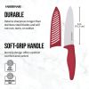 Professional 6-inch Ceramic Kitchen Chef Knife in Red