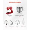 Stand Mixer, 7.8 QT Electric Kitchen Mixer, 800W Dough-Mixer, 10 Speeds Tilt-head Food-Mixer with Stainless Steel Bowl, Dough Hook, Whisk, Beater