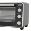 Crisp 'N Bake PRO 6-Slice Air Fryer Toaster Oven with Basket, Pan, Rack Tray, Stainless Steel