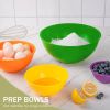 Mixing Bowls with Lids Set, 12 Piece Plastic Mixing Bowls Set, Nesting Mixing Bowl for Space Saving Storage, Ideal for Cooking, Baking