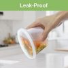 60 Sets (120-Piece) Deli Containers with Lids 16 oz, Leak-Proof & BPA Free Airtight Takeout Plastic Food Storage Containers for Soup