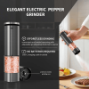 06808603 Salt & Pepper Grinder Set | 95ml Capacity | Rust-Resistant Ceramic Core | Multi-Function Grinder | SUS304 Stainless Steel | LED Lighting | Ty