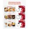 Stand Mixer, 6 QT Electric Kitchen Mixer, 300W Dough-Mixer, 10 Speeds Tilt-head Food-Mixer with Stainless Steel Bowl, Dough Hook, Whisk, Beater