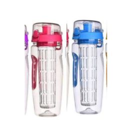 32Oz Fruit Infusing Infuser Water Bottle Water Fruit Bottle BPA Free Plastic Sport Fruit Infuser Water Bottles With Infuser Juice Shaker Drink Bottle (Option: Set2)