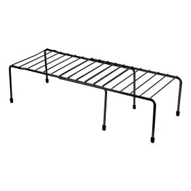 Expandable Kitchen Counter Metal Stackable Cabinet Shelf Bathroom Organizer Rack Holder (Option: Coffee)