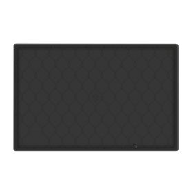 Silicone Under Sink Mat for Cabinet 34x22" Sink Cabinet Protector Mat Kitchen Bathroom Cabinet Liner with Drain Hole Hold Up to 3 Callons Liquid (Option: Black)