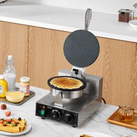 Electric Ice Cream Cone Maker Commercial Waffle Cone Egg Roll 1230W (Option: Natural)