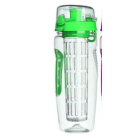 32Oz Fruit Infusing Infuser Water Bottle Water Fruit Bottle BPA Free Plastic Sport Fruit Infuser Water Bottles With Infuser Juice Shaker Drink Bottle (Option: Style A)