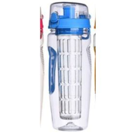32Oz Fruit Infusing Infuser Water Bottle Water Fruit Bottle BPA Free Plastic Sport Fruit Infuser Water Bottles With Infuser Juice Shaker Drink Bottle (Option: Style G)